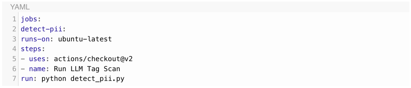 PII Tagging to CI/CD Pipelines