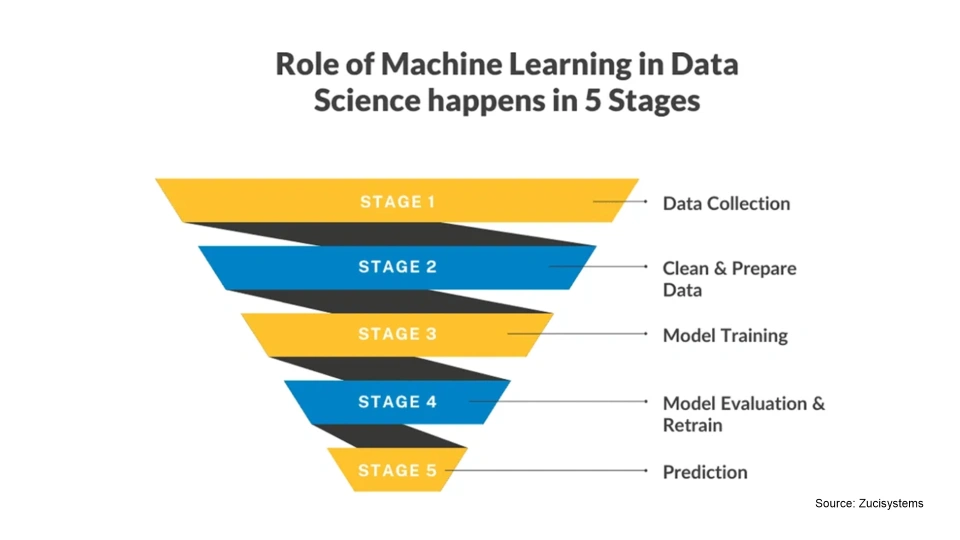 Role Of Machine Learning Across Various Data Science Stages