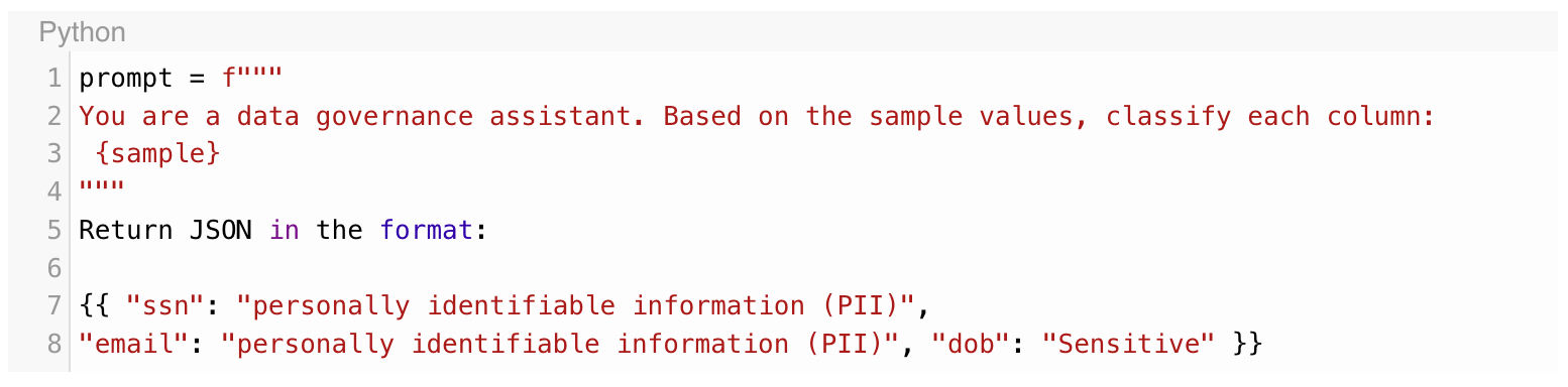 Send it to GPT-4 for PII Classification