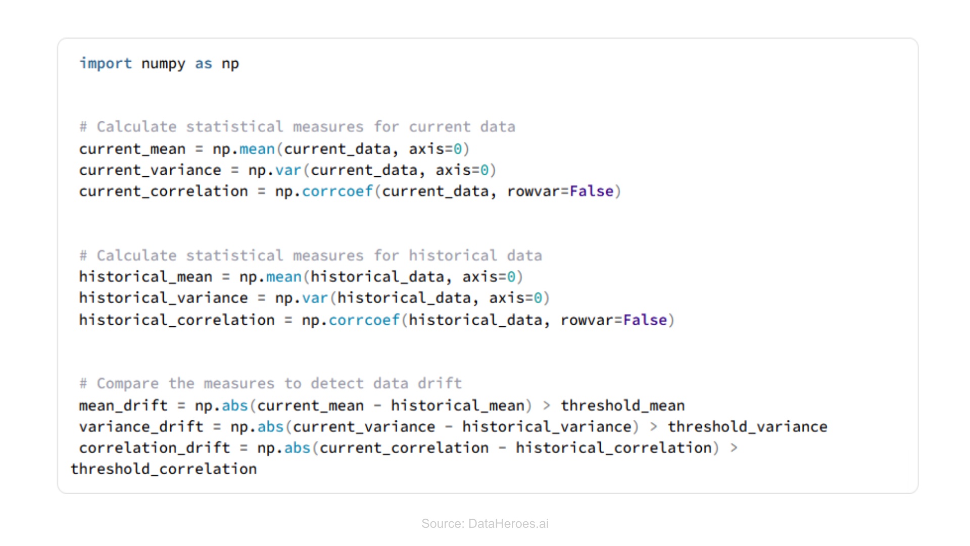 Statistical measures