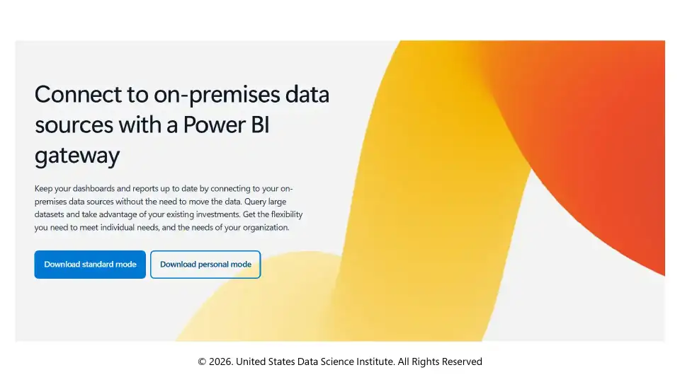 Power BI offers two main gateway types